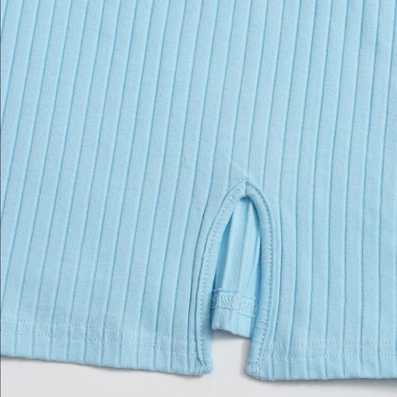 Split Hem Rib-Knit Bodycon Dress - Picture 4 of 7